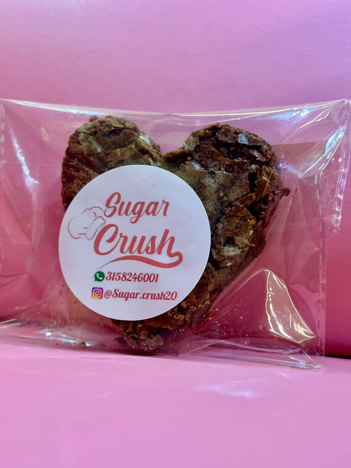 Brownie chocolate corazón