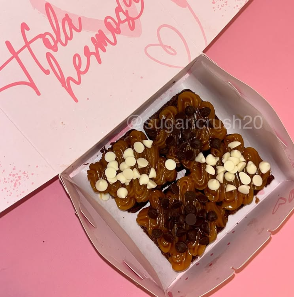 Mini Brownie de chocolate x4 con arequipe